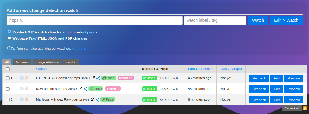 Easily keep an eye on product price changes directly from the UI Easily keep an eye on product price changes directly from the UI